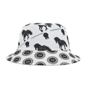 Argentine Escarapela Equestrian Bucket Hat — VALENTINAMONT Monogram and Horse Pattern